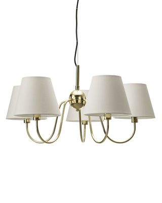 By Rydéns Lynx taklampa Ø75 cm mässing