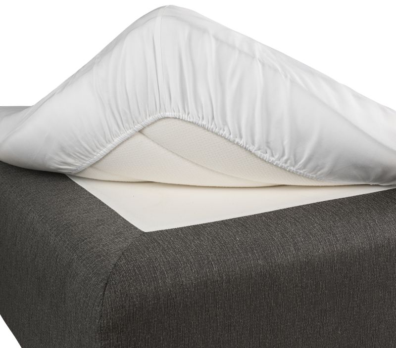 Borganäs Satin formsytt underlakan med resår vit 180x200 cm