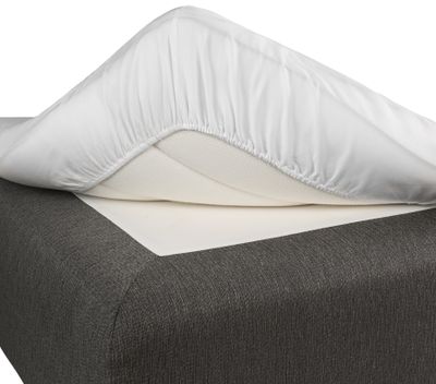 Borganäs Satin formsytt underlakan vit 105x200 cm