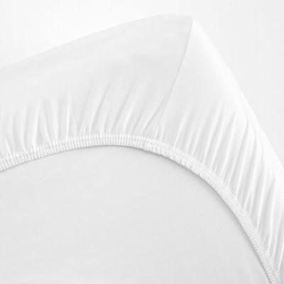 Borganäs Ekologisk bomullsjersey dra på lakan Vit 60x120 cm