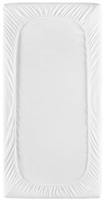 Borganäs Ekologisk bomullsjersey dra på lakan Vit 60x120 cm