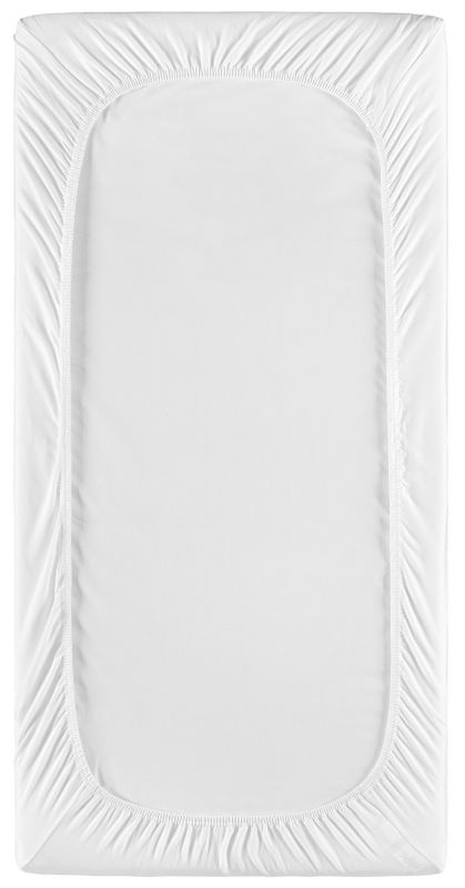 Borganäs Ekologisk bomullsjersey dra på lakan Vit 60x120 cm