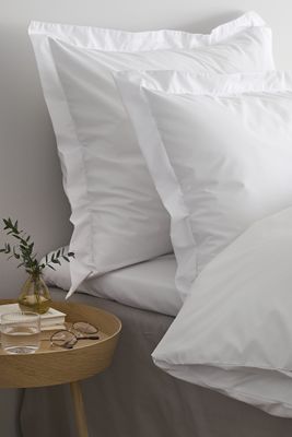 Borganäs Egyptisk Bomull Percale Örngott Vit 65x90 cm