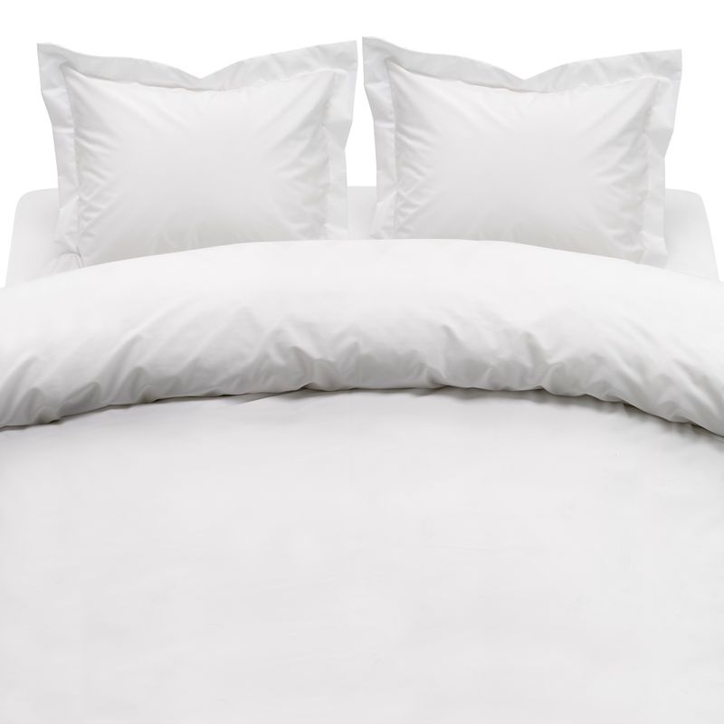 Borganäs Egyptisk Bomull Percale påslakanset vit 220x210 cm 3 delar