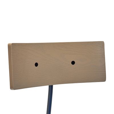 Hübsch 2 x Koi Matstol Blå/Brun/Svart