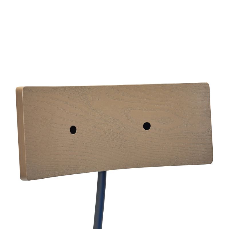 Hübsch 2 x Koi Matstol Blå/Brun/Svart