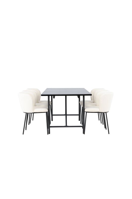 Venture Home Matgrupp Astrid med stolarna Edina