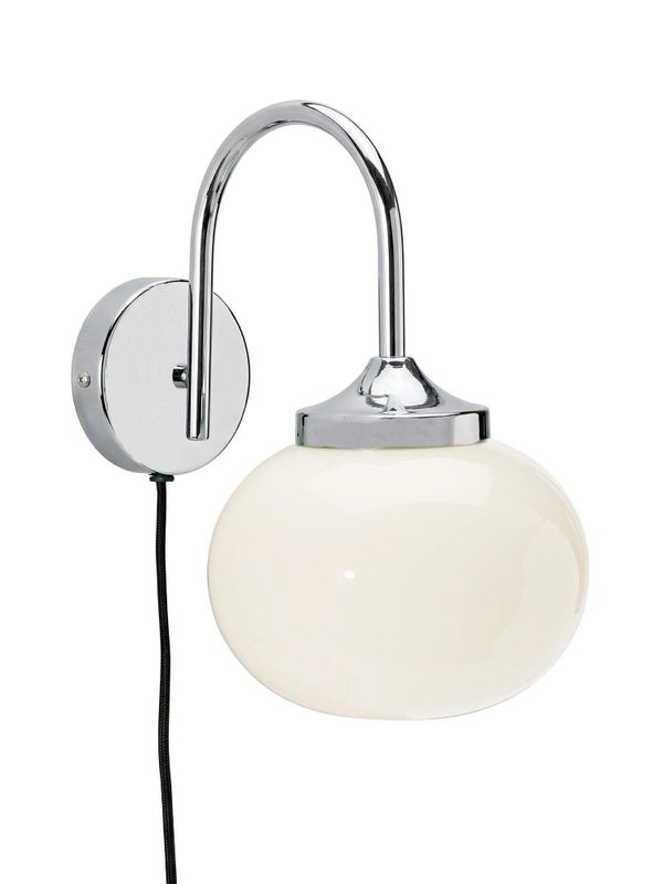 PR Home Elsy Vägglampa Vit krom 26 cm