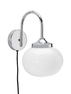 PR Home Elsy Vägglampa Vit krom 26 cm