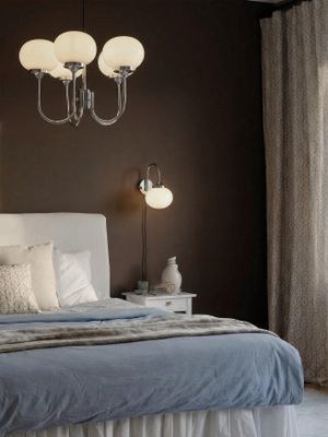 PR Home Elsy Vägglampa Vit krom 26 cm