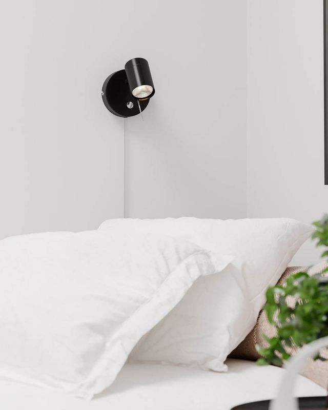 By Rydéns Correct vägglampa svart matt