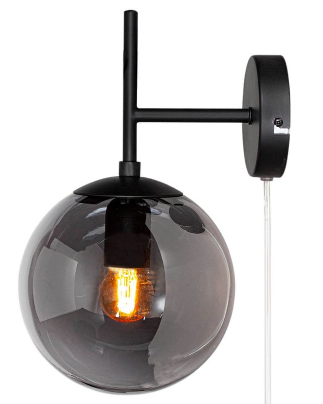 By Rydéns Boyle vägglampa rökgrå