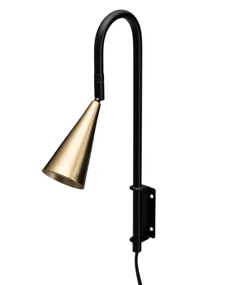 By Rydéns Spline vägglampa H36 cm mässing