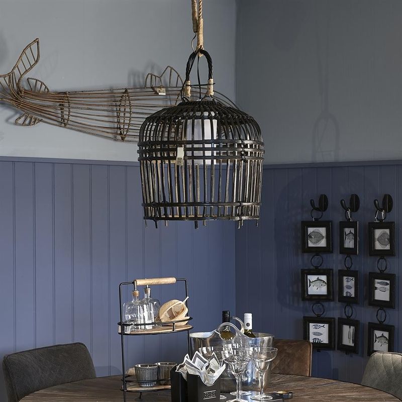 Riviera Maison San Carlos taklampa svart