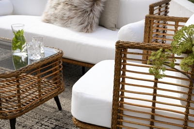 Brafab Covelo 3-seater Soffa Natur/Vit