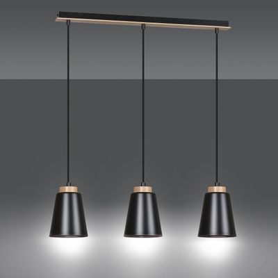 Emibig Lighting Taklampa BOLERO 3 SVART