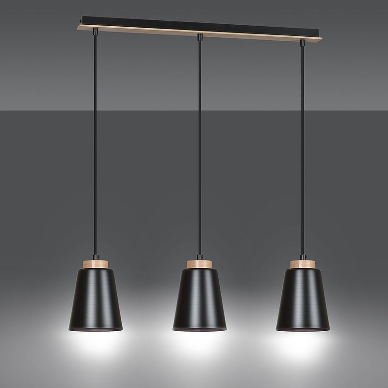 Emibig Lighting Taklampa BOLERO 3 SVART