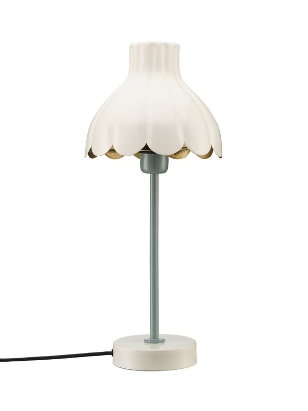 PR Home Wera bordslampa Offwhite/grön 47 cm