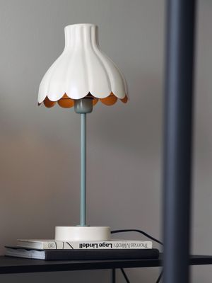 PR Home Wera bordslampa Offwhite/grön 47 cm