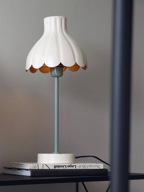 PR Home Wera bordslampa Offwhite/grön 47 cm