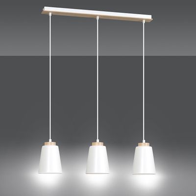 Emibig Lighting Taklampa BOLERO 3 VIT