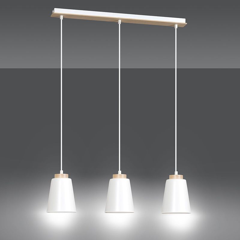 Emibig Lighting Taklampa BOLERO 3 VIT
