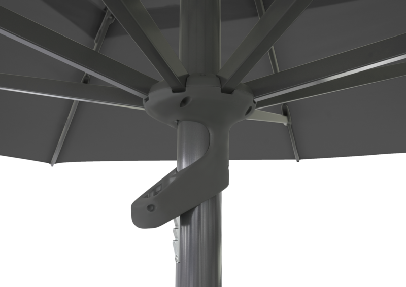 Brafab Mozzo parasoll 400x400 cm Grå/Antracit