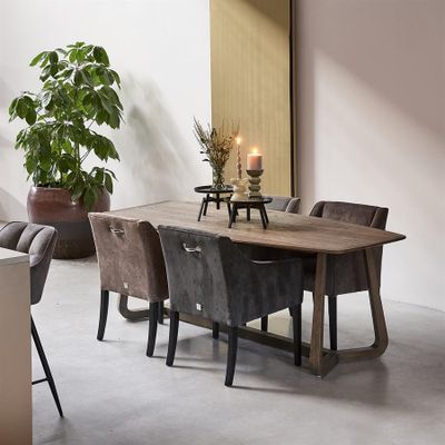 Riviera Maison Miller matbord 220x100 cm brun