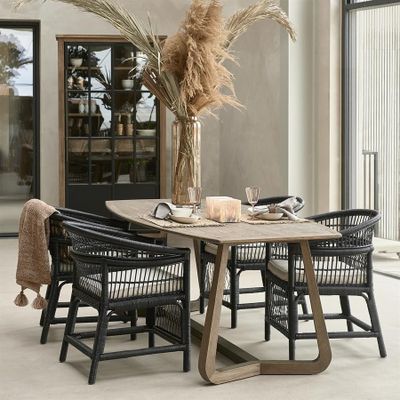 Riviera Maison Miller matbord 220x100 cm brun
