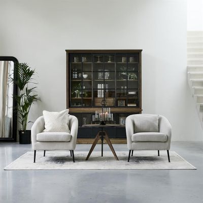 Riviera Maison Hoxton skåp 180x45x220 cm brun