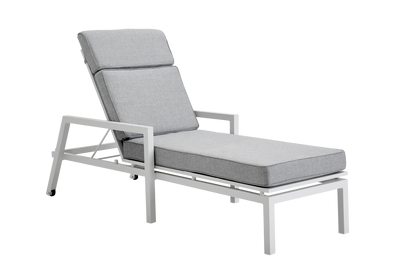 Brafab Belfort lounger Vit/Pärlemor Grå