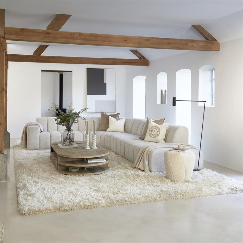 Riviera Maison Cecil matta 230x160 cm gräddvit