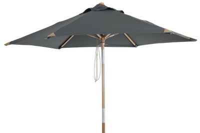 Brafab Trieste parasoll Natur/grå 250 cm