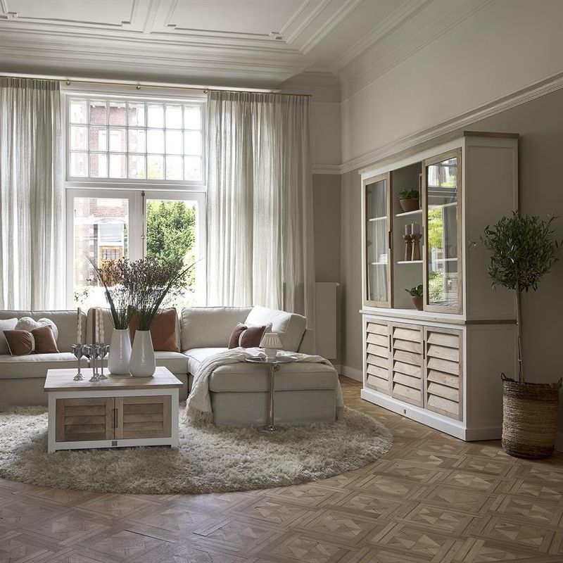 Riviera Maison Pacifica bufféskåp 180x45x220 cm brun