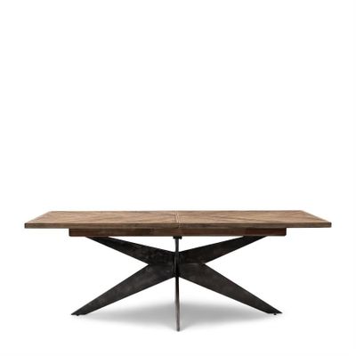 Riviera Maison Falcon Crest matbord 220/270/320x100 cm svart