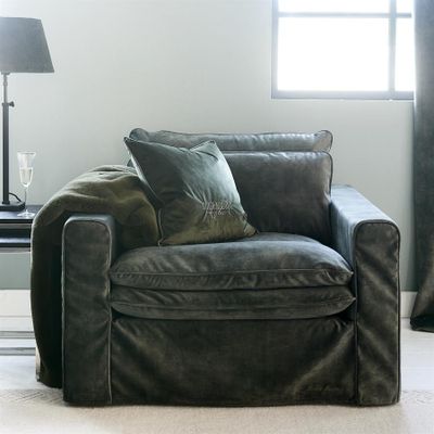 Riviera Maison Continental fåtölj grön