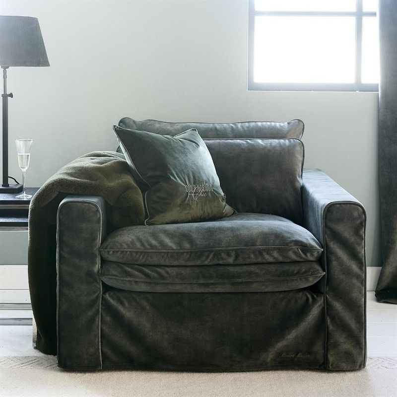 Riviera Maison Continental fåtölj grön