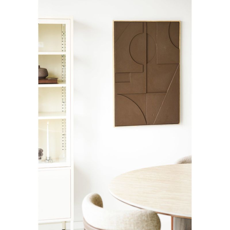 House Nordic Isabella Relief Väggdekoration - Brun, 60x90 cm