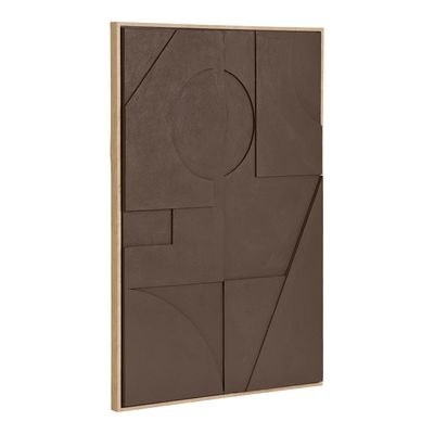 House Nordic Isabella Relief Väggdekoration - Brun, 60x90 cm