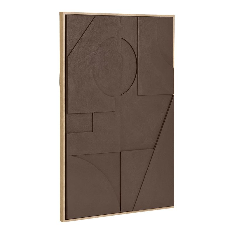 House Nordic Isabella Relief Väggdekoration - Brun, 60x90 cm