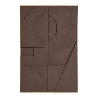 House Nordic Isabella Relief Väggdekoration - Brun, 60x90 cm