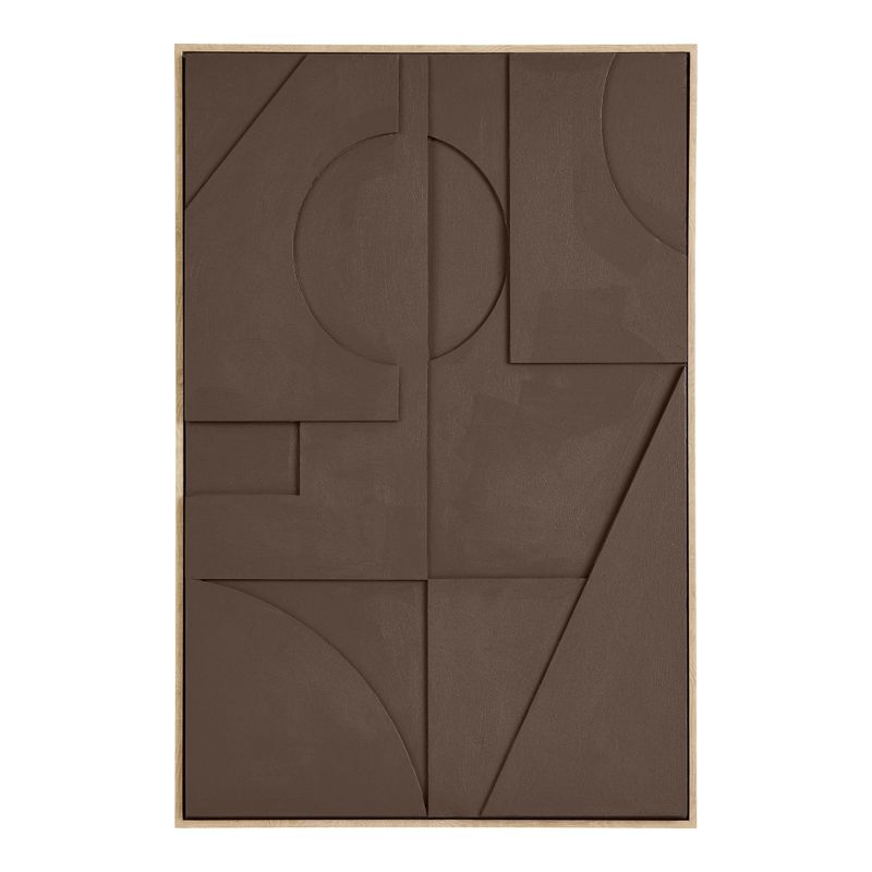 House Nordic Isabella Relief Väggdekoration - Brun, 60x90 cm