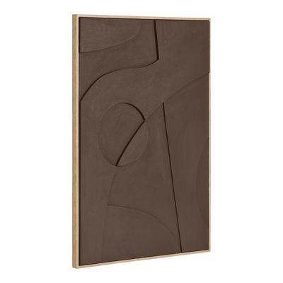 House Nordic Isabella Relief Väggdekoration - Brun, 60x90 cm