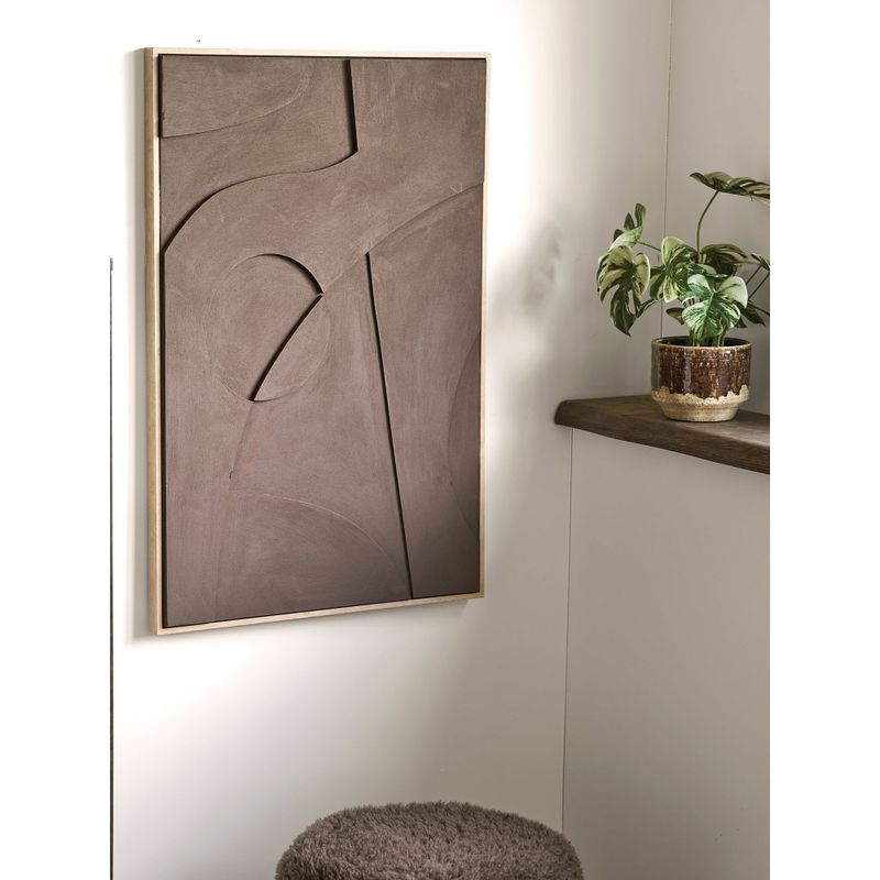 House Nordic Isabella Relief Väggdekoration - Brun, 60x90 cm