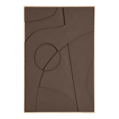 House Nordic Isabella Relief Väggdekoration - Brun, 60x90 cm