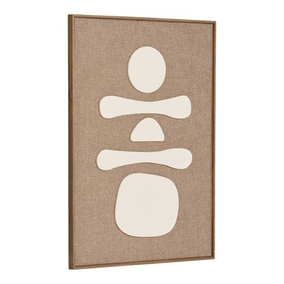 House Nordic Diva Relief Väggdekoration - Brun/Beige, 50x70 cm