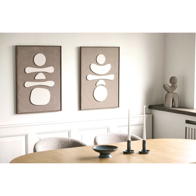 House Nordic Diva Relief Väggdekoration - Brun/Beige, 50x70 cm