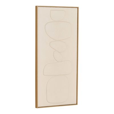 House Nordic Victoria Relief Väggdekoration - Beige, 60x120 cm