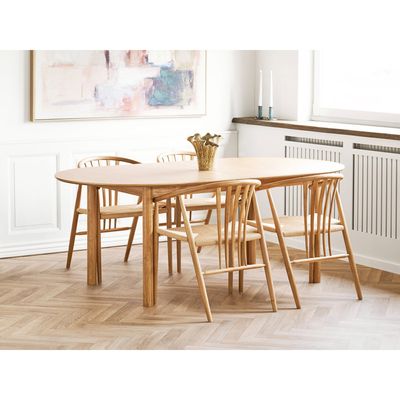 House Nordic Inez Canvas Print med handmålade detaljer - Canvastavla, sandbeige, 100x150 cm