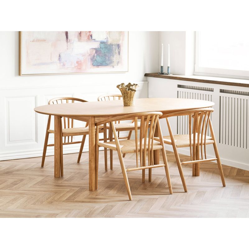 House Nordic Inez Canvas Print med handmålade detaljer - Canvastavla, sandbeige, 100x150 cm